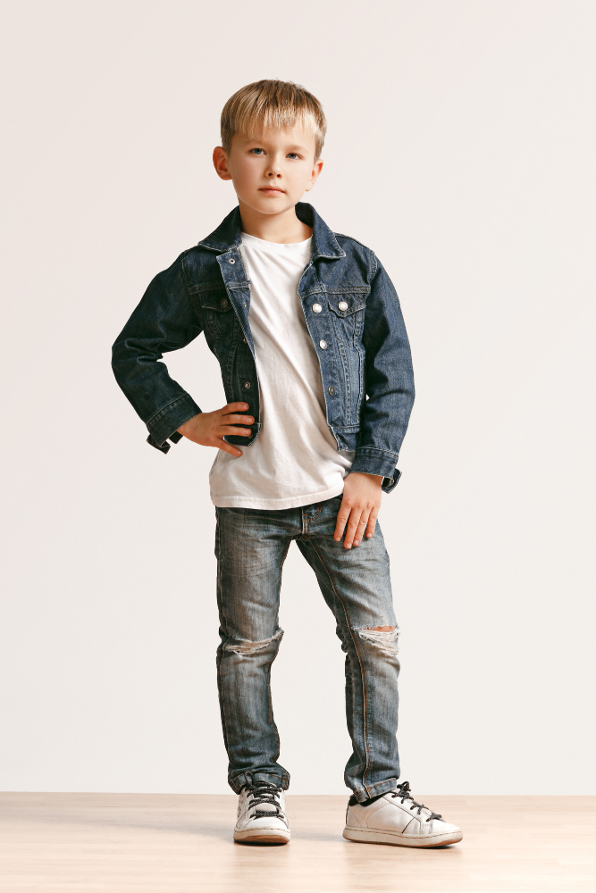 full-length-portrait-cute-little-kid-boy-stylish-jeans-clothes-smiling-standing-white-kids-fashion-concept